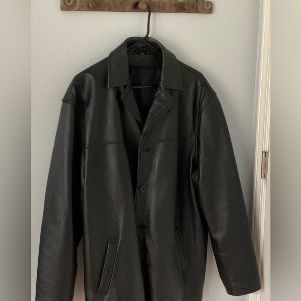 Men’s Sergio Bernini XL LEATHER coat